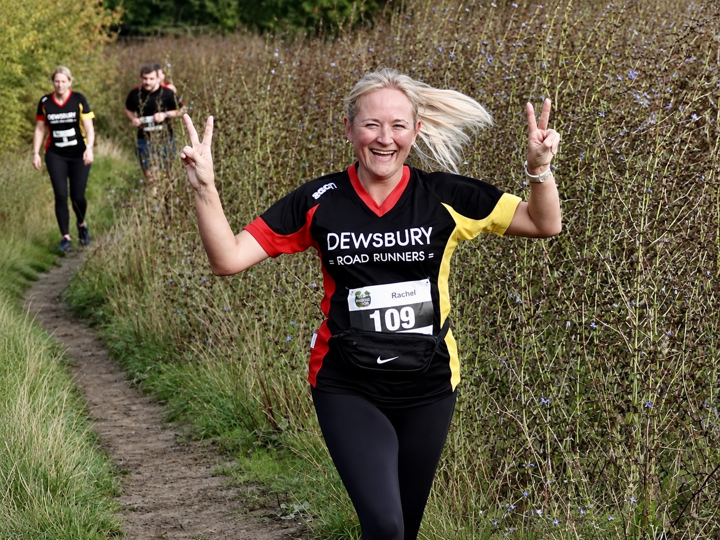 Runner on the Hopton 10k trail